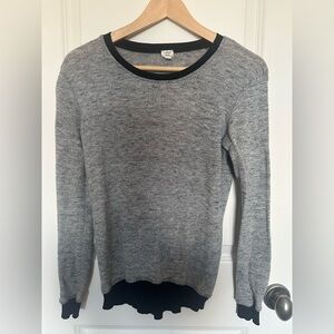 ✨ Wilfred Grey Knit Long Sleeve Top | Size XXS | Minimalist Basic ✨